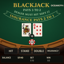 OceanSpin - Blackjack Classic - Online Table Game